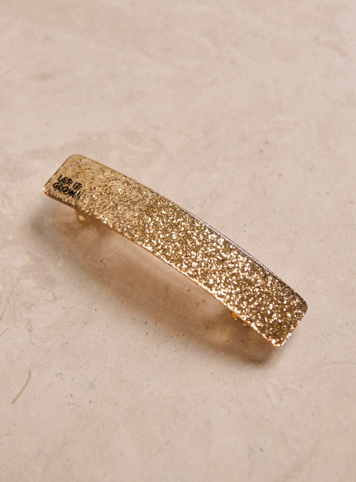 BARRETTE 9CM - PAILLETTE - DORE Petite Mendigote x 23DEGRES