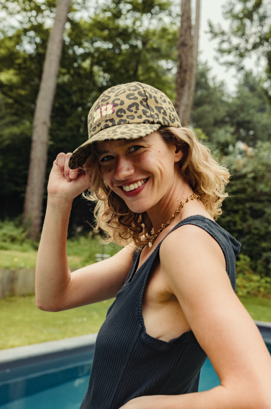 CASQUETTE - Rose in April x 23 DEGRES - Olive