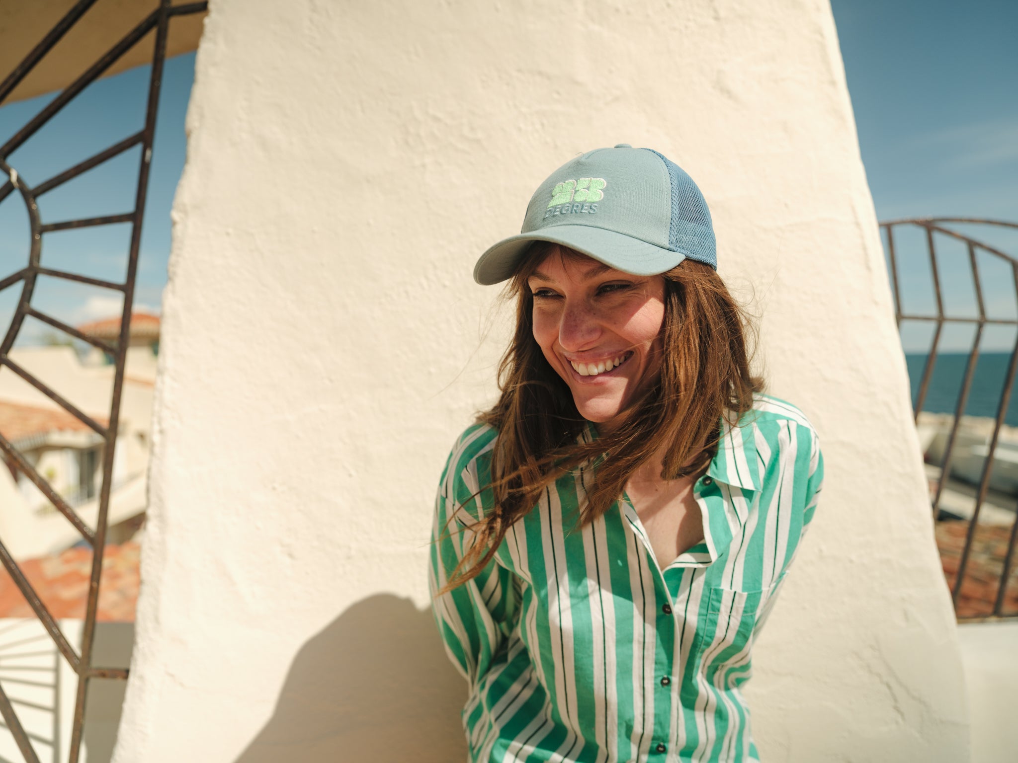 CASQUETTE ADULTE - SUNSHINE BLEU CELADON