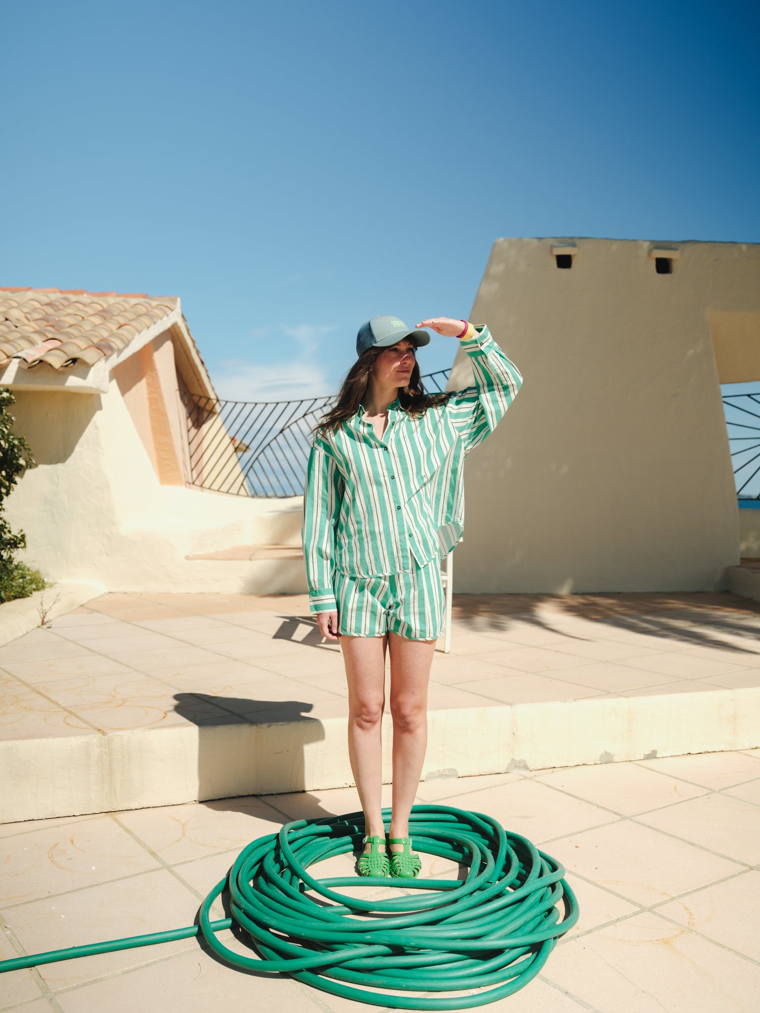 CASQUETTE ADULTE - SUNSHINE BLEU CELADON