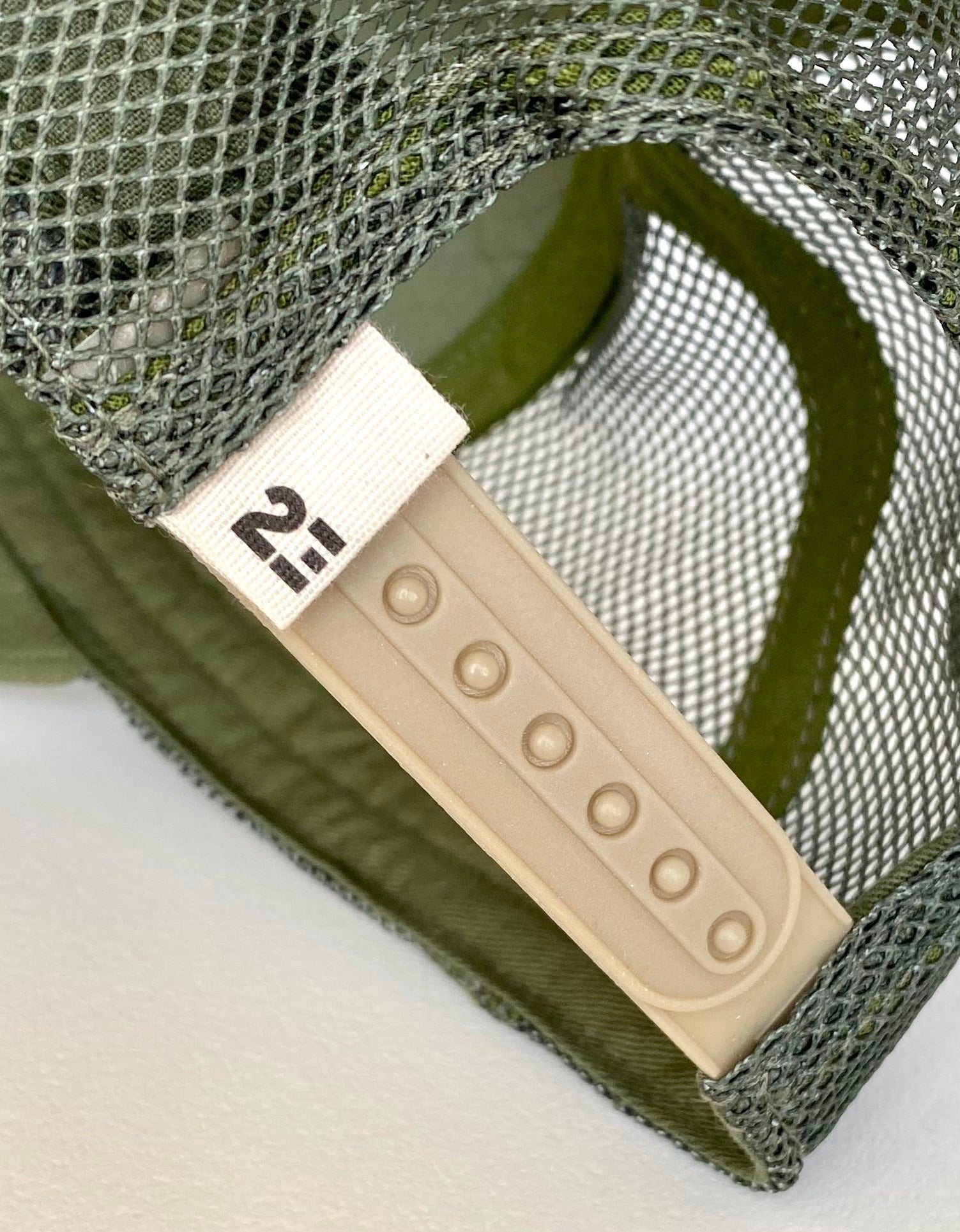 casquette kaki fermeture réglable