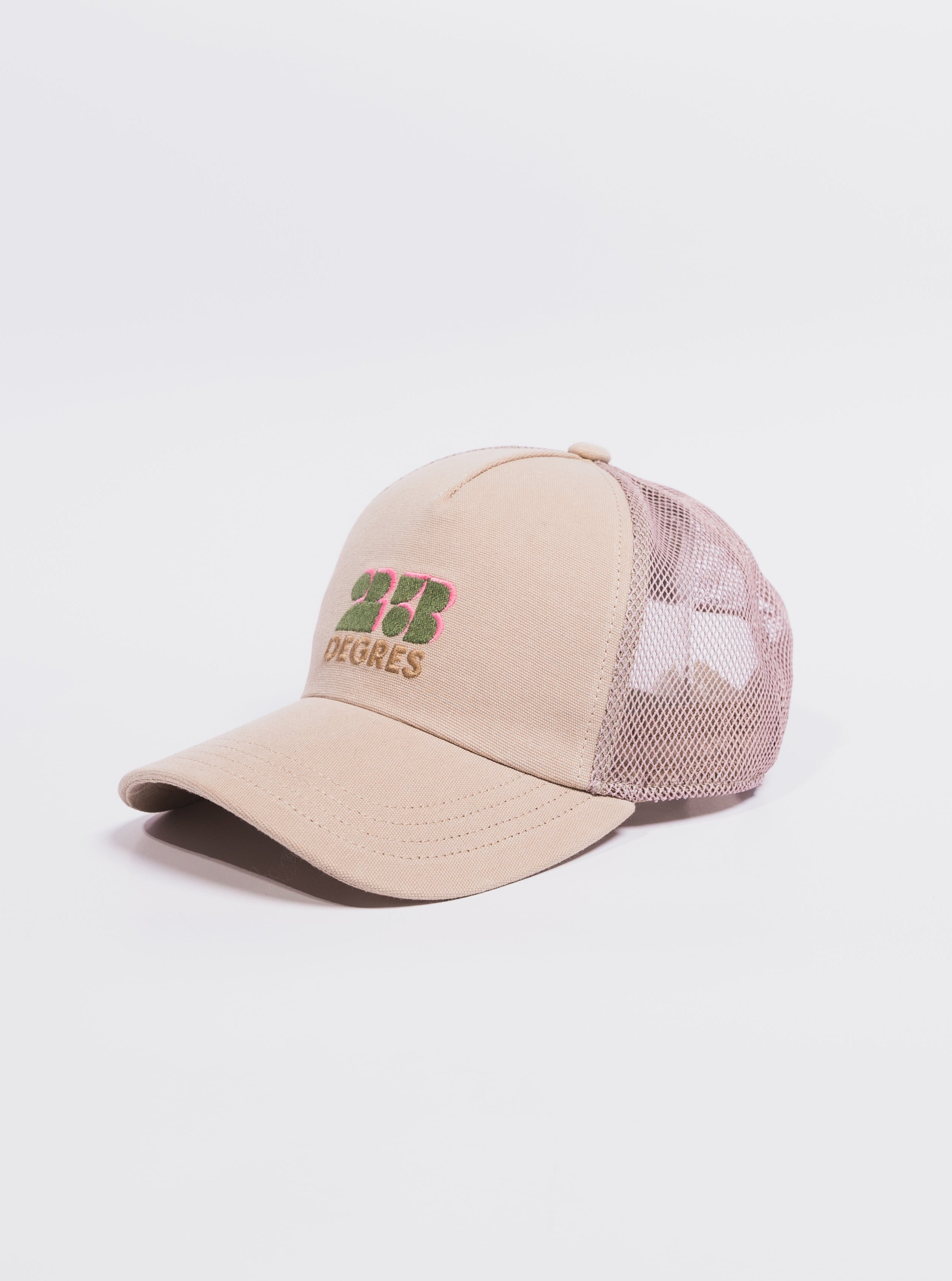 casquette beige trucker eco-responsable