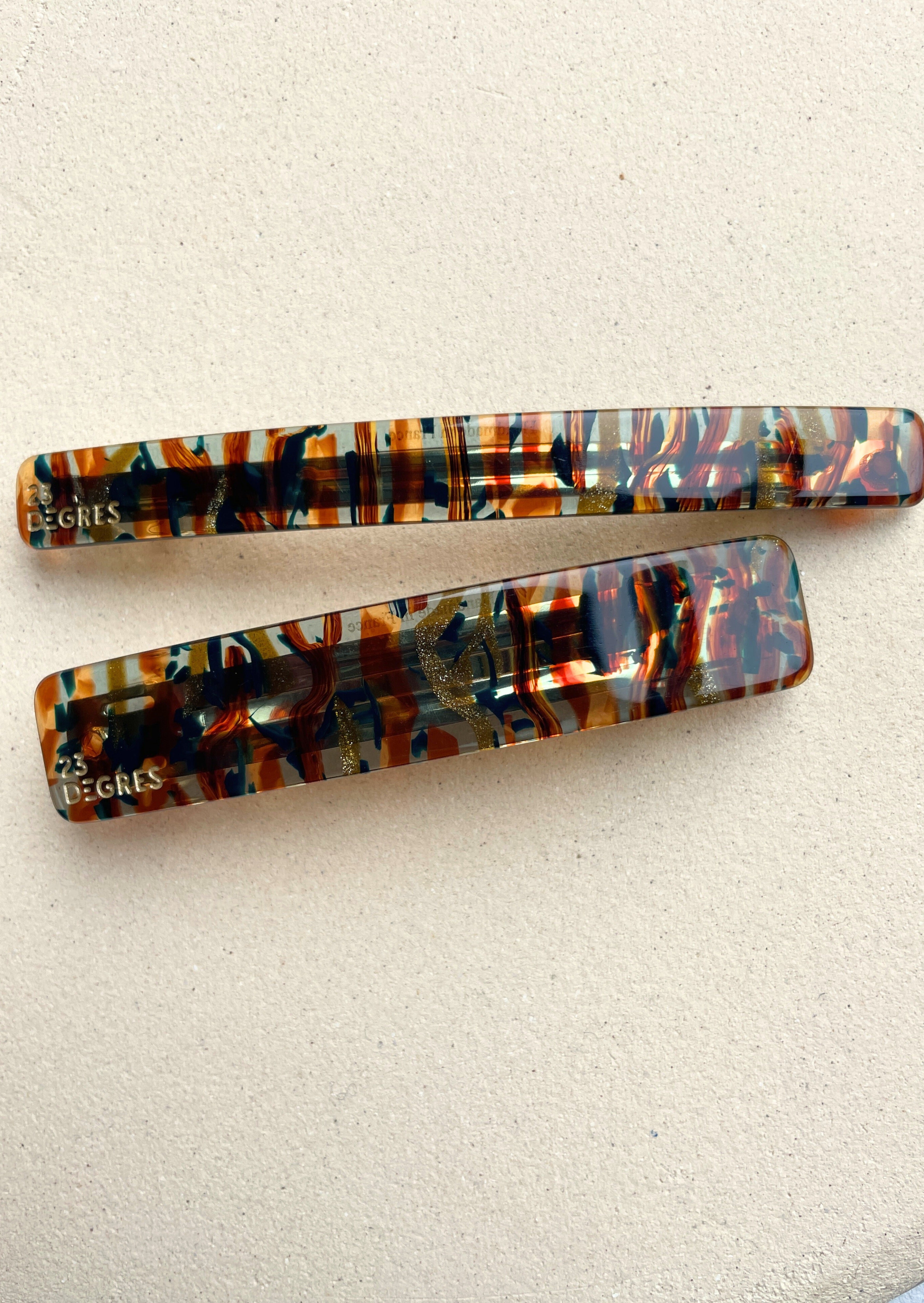BARRETTE CLIC-CLAC NATURE 9 cm- SUN4