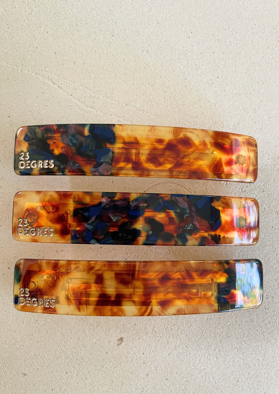 BARRETTE CLIC-CLAC NATURE 9 cm - SUN21