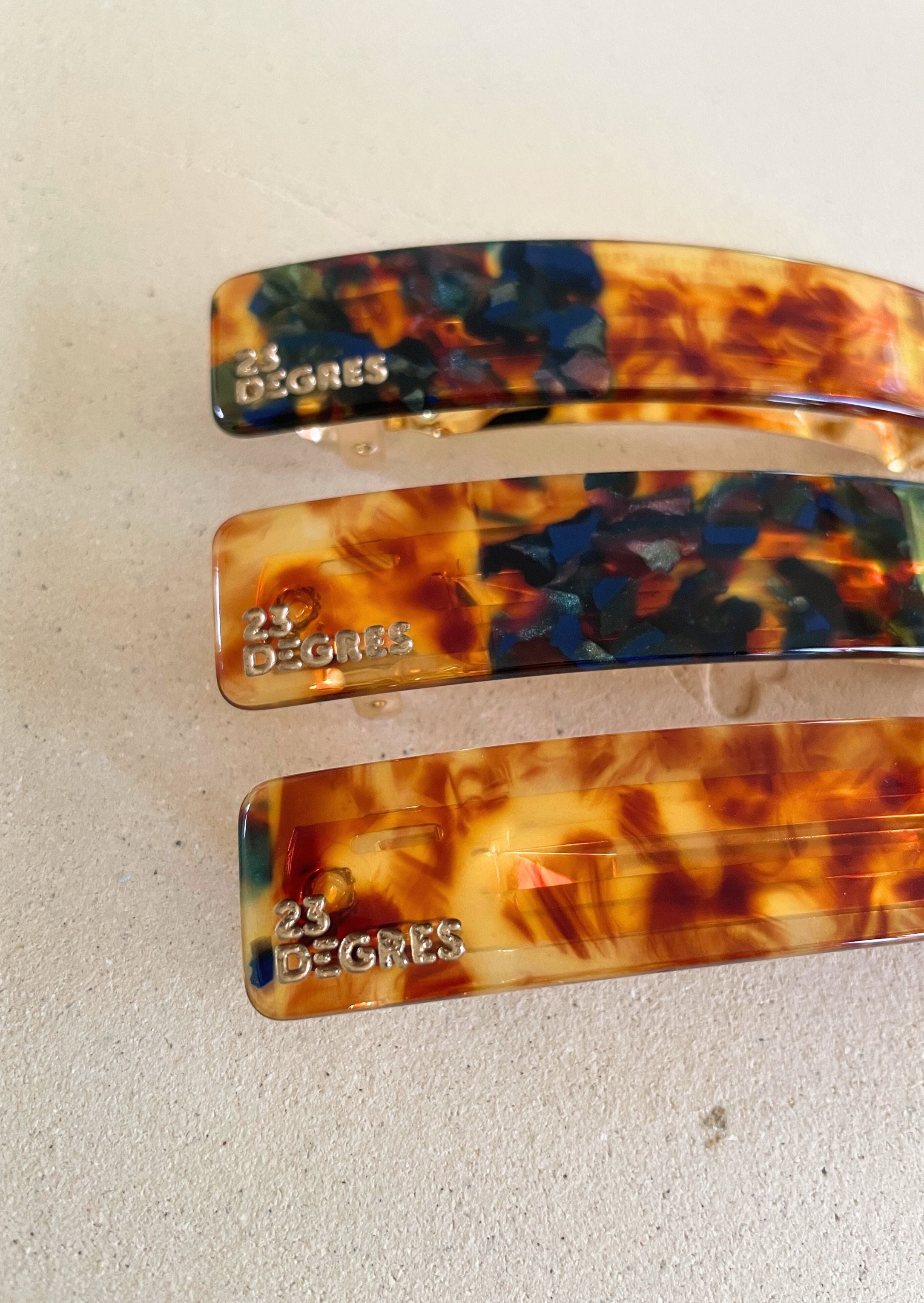 BARRETTE CLIC-CLAC NATURE 9 cm - SUN21