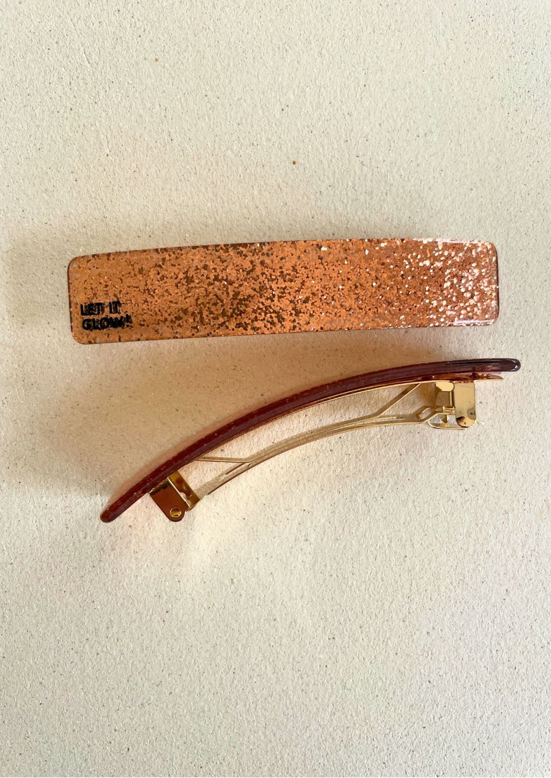 BARRETTE 9CM - PAILLETTE - CUIVRE Petite Mendigote x 23DEGRES