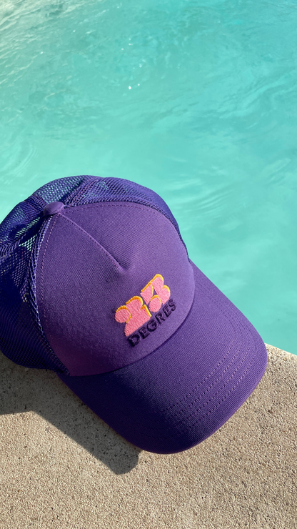 casquette violette eco-responsable