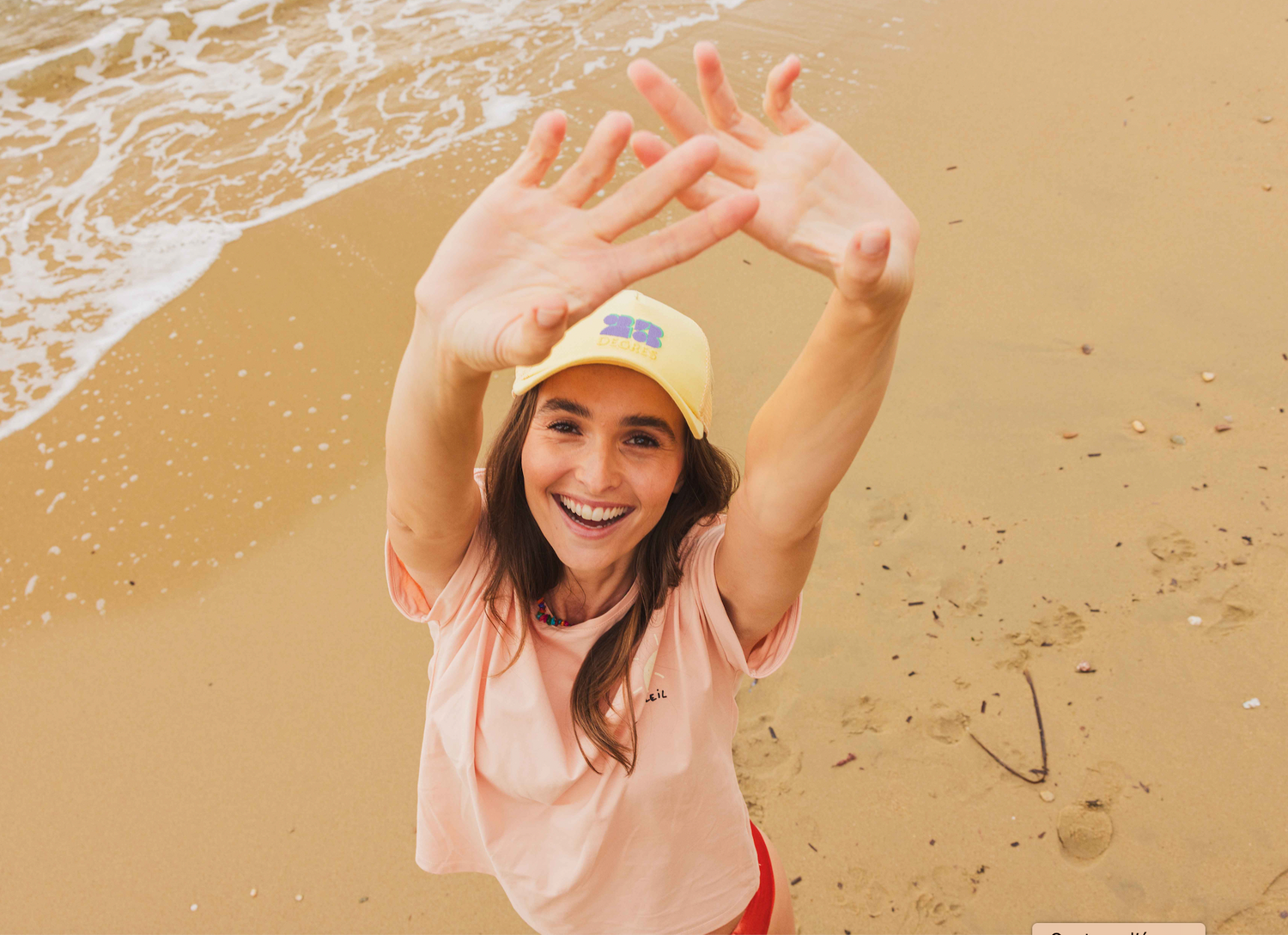 casquette jaune avec filet