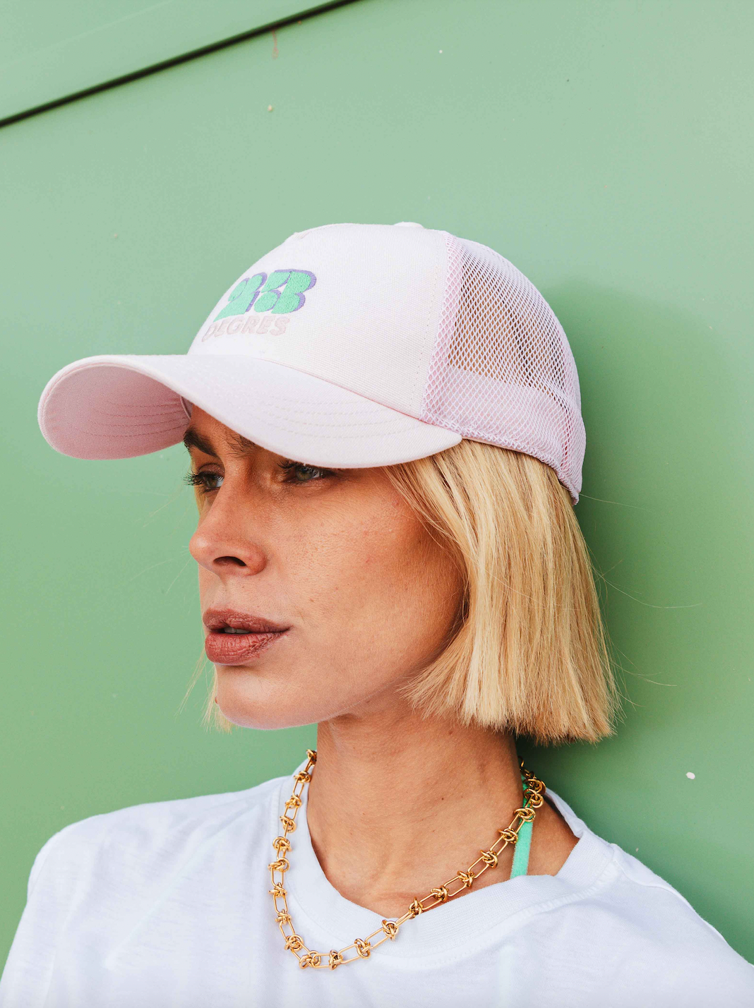 casquette rose esco-responsable