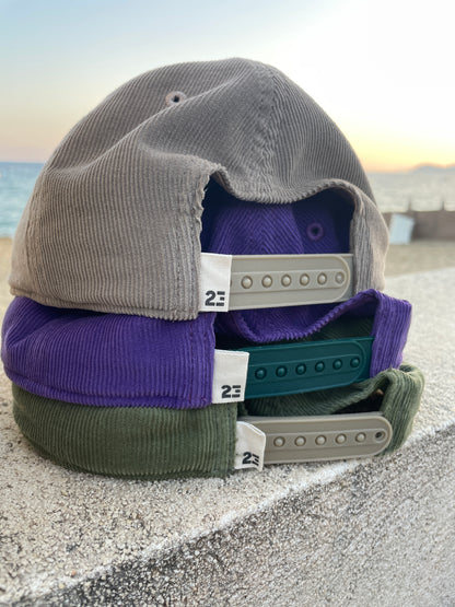 Casquette Violette éco-responsable velours côtelé