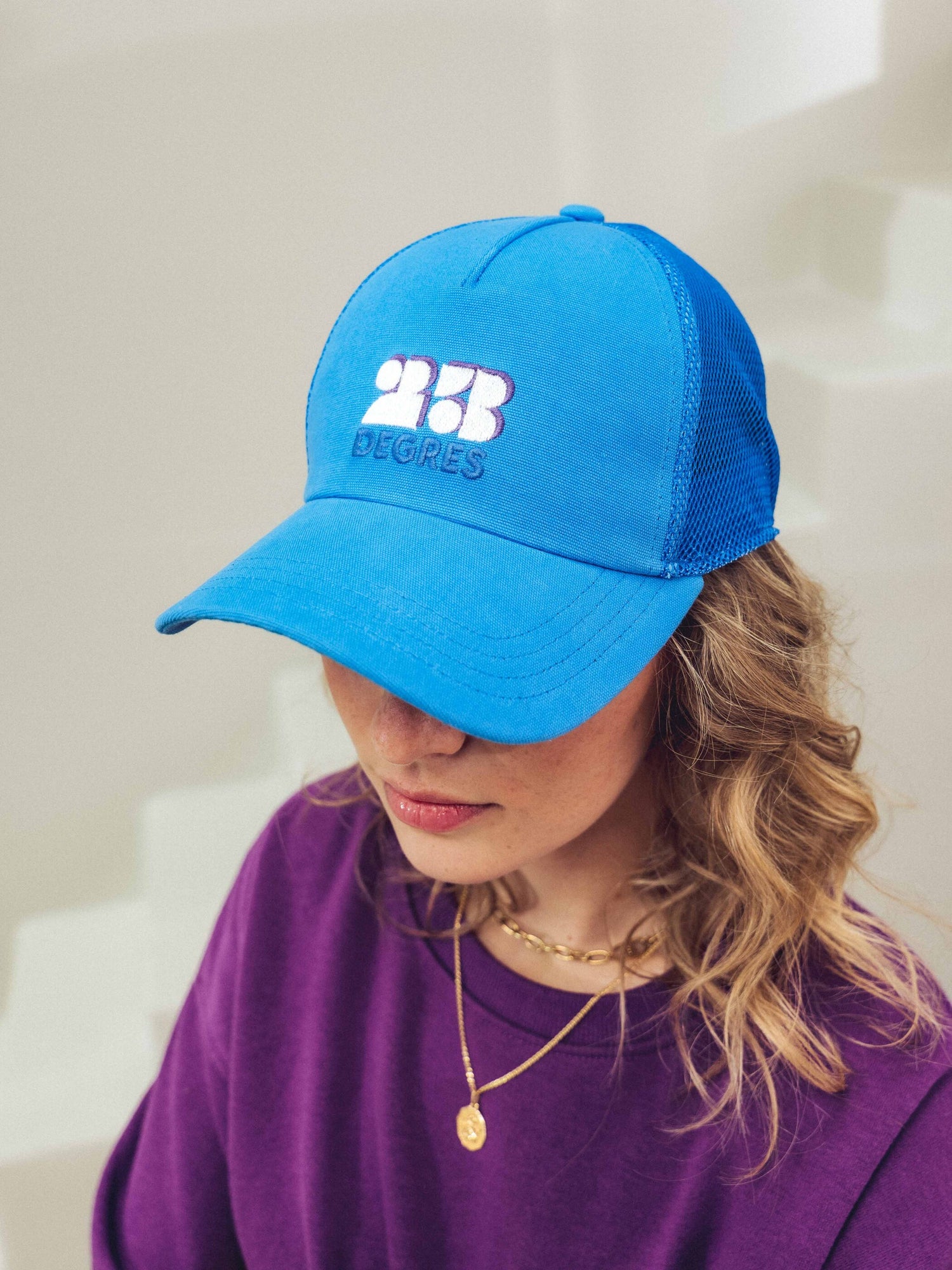 casquette bleue 23 DEGRES eco-responsable