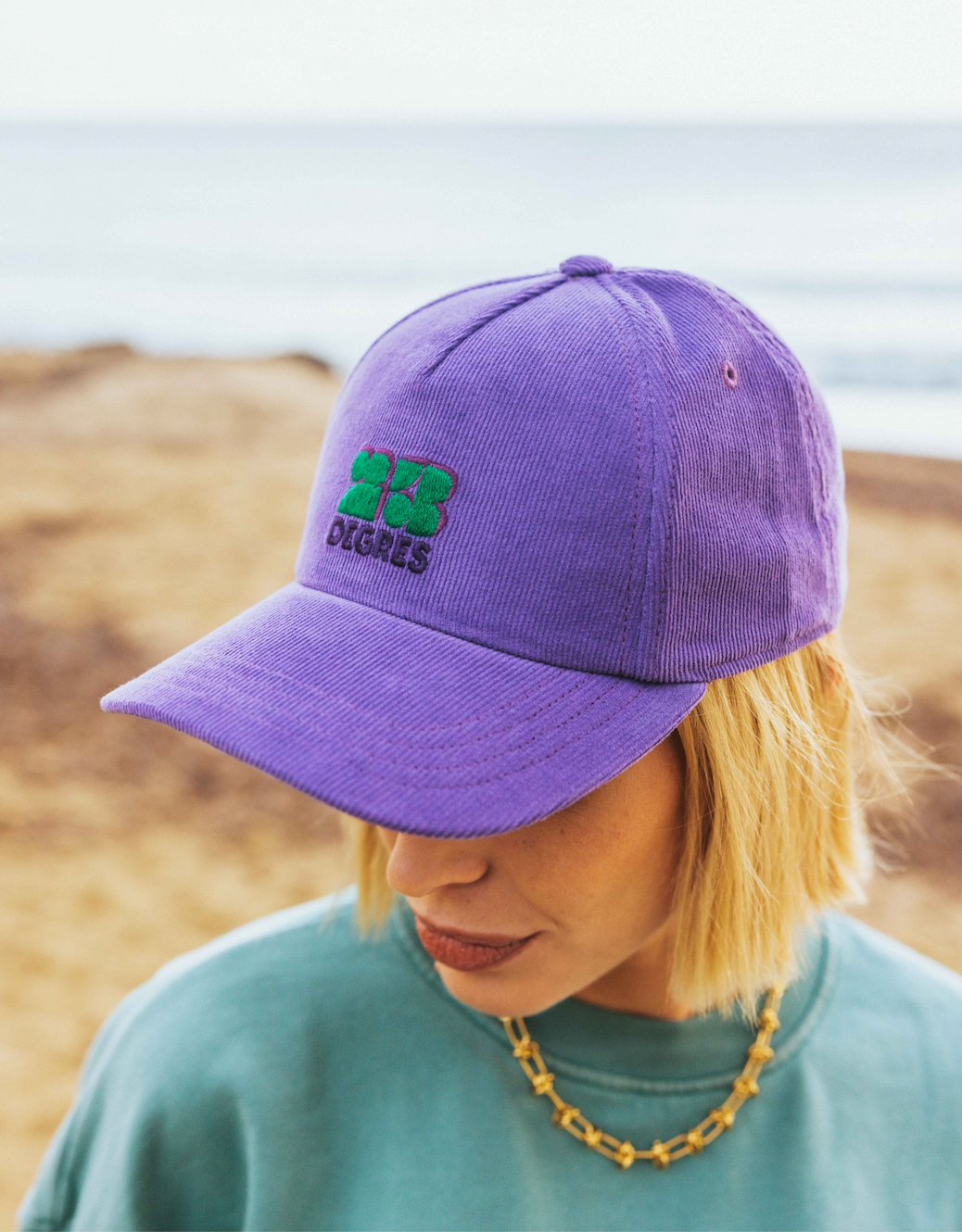 Casquette Violette éco-responsable made in Portugal velours 